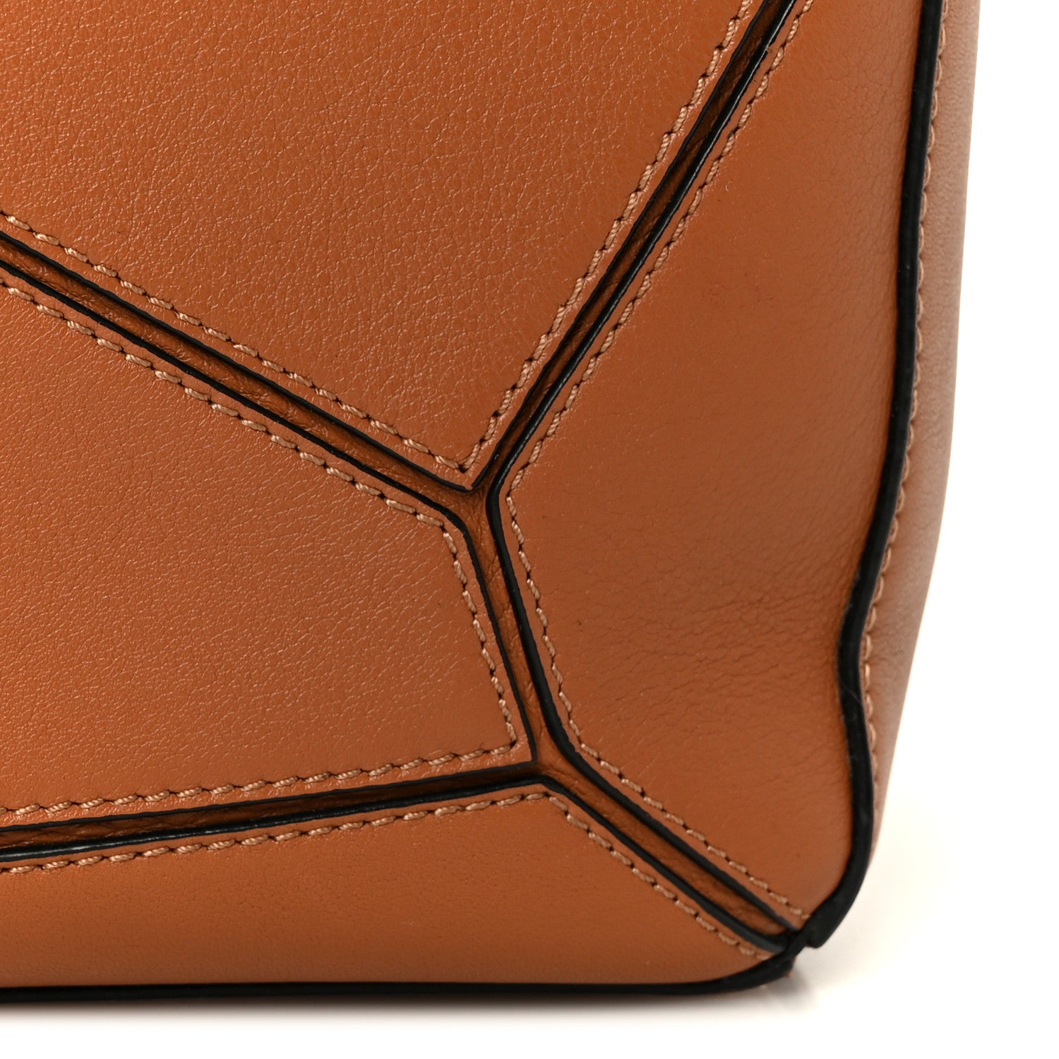 Calfskin Medium Puzzle Bag Tan
