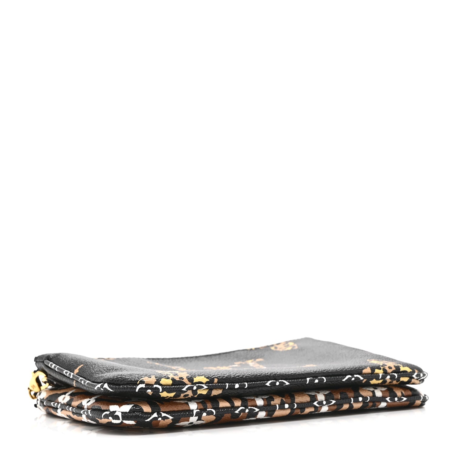 Monogram Giant Jungle Pochette Double Zip Black