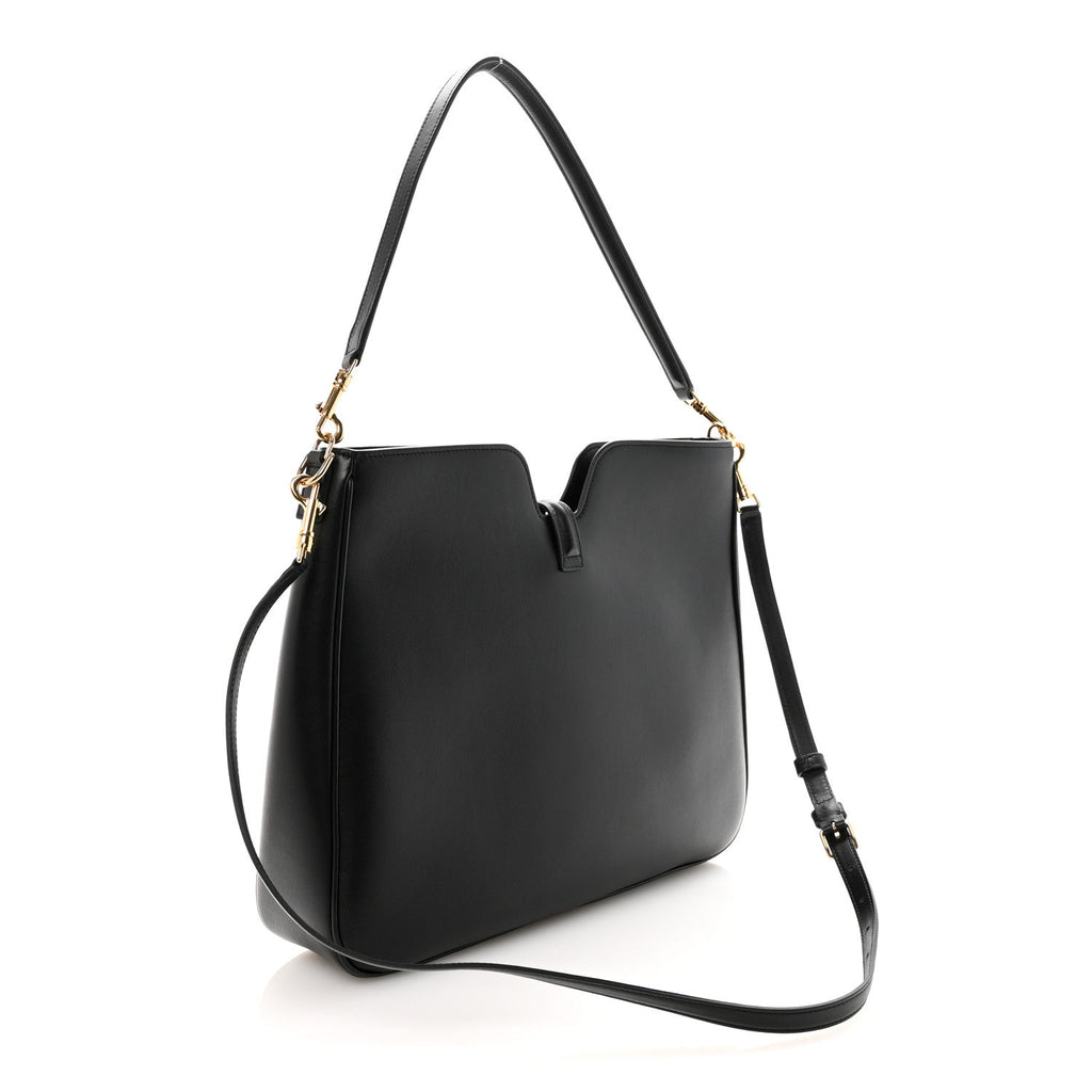 Smooth Calfskin Medium Camille 16 Soft Bag Black