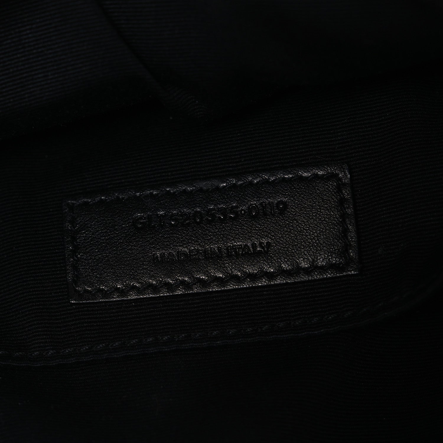 Calfskin Crocodile Embossed Monogram Lou Camera Bag Black