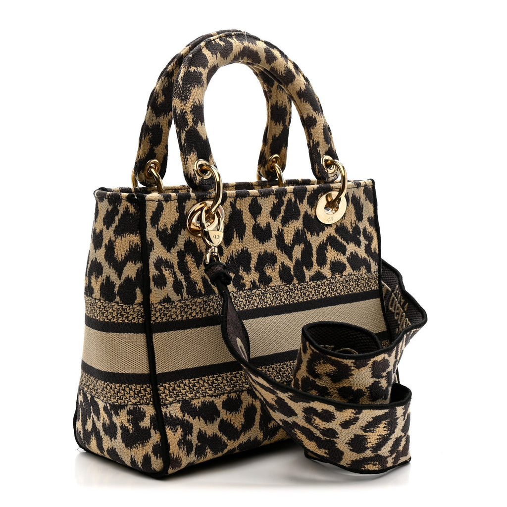 Canvas Medium Mizza Embroidered Lady D-Lite Beige Multicolor