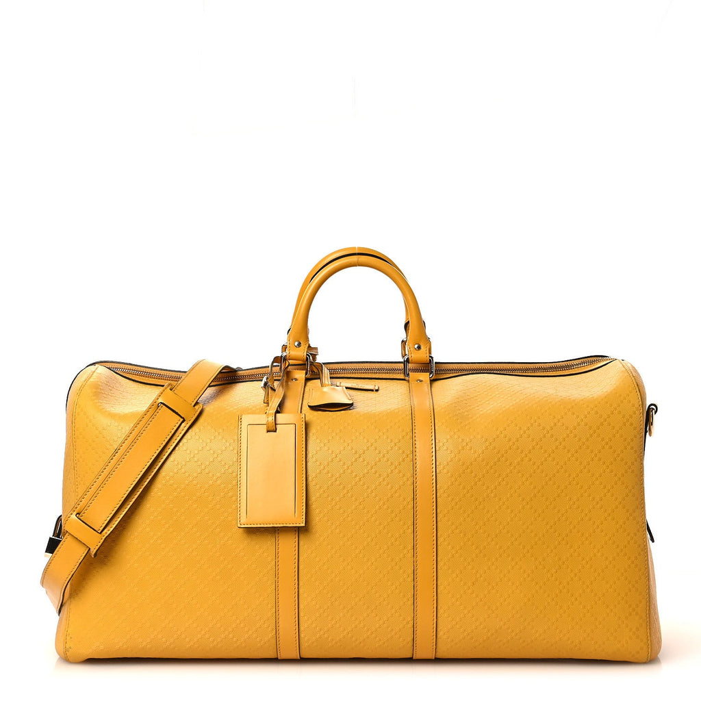 GG Diamante Large Carry On Duffle Yellow
