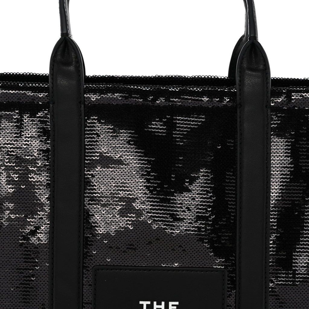 Sequin Medium The Tote Bag Black