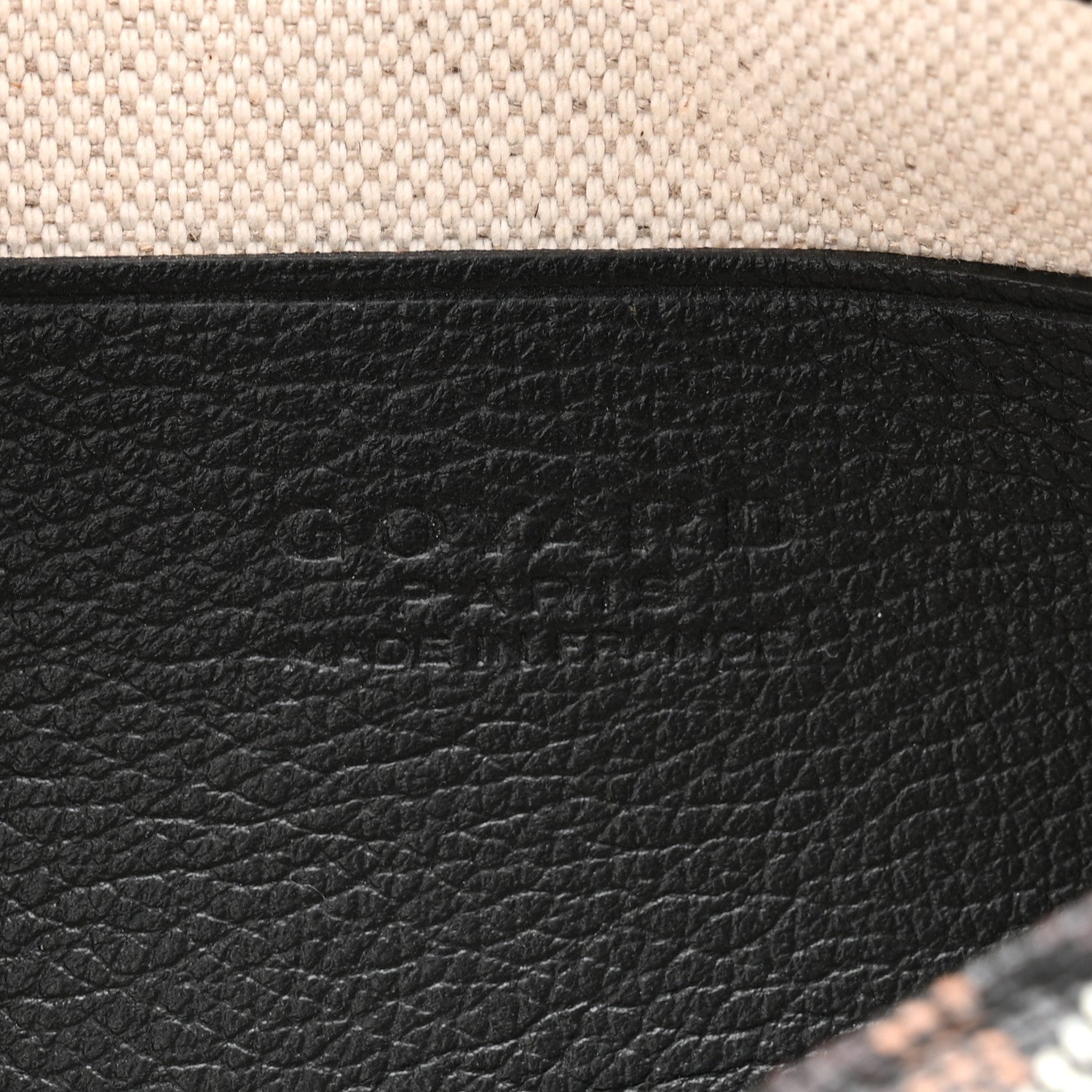 Goyardine Plumet Wallet Clutch Black