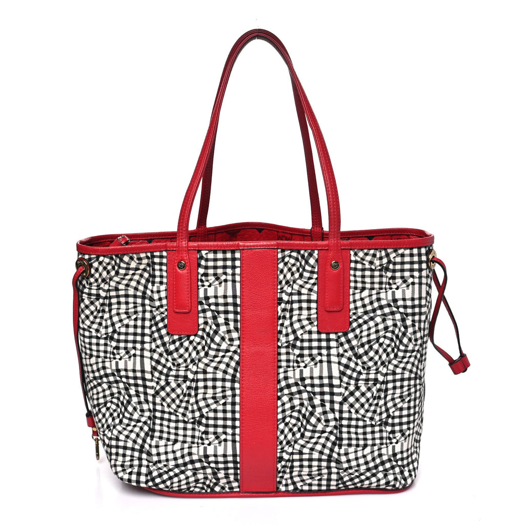 Visetos Medium Liz Reversible Shopper Tote Ruby Red