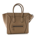 Drummed Calfskin Mini Luggage Dune