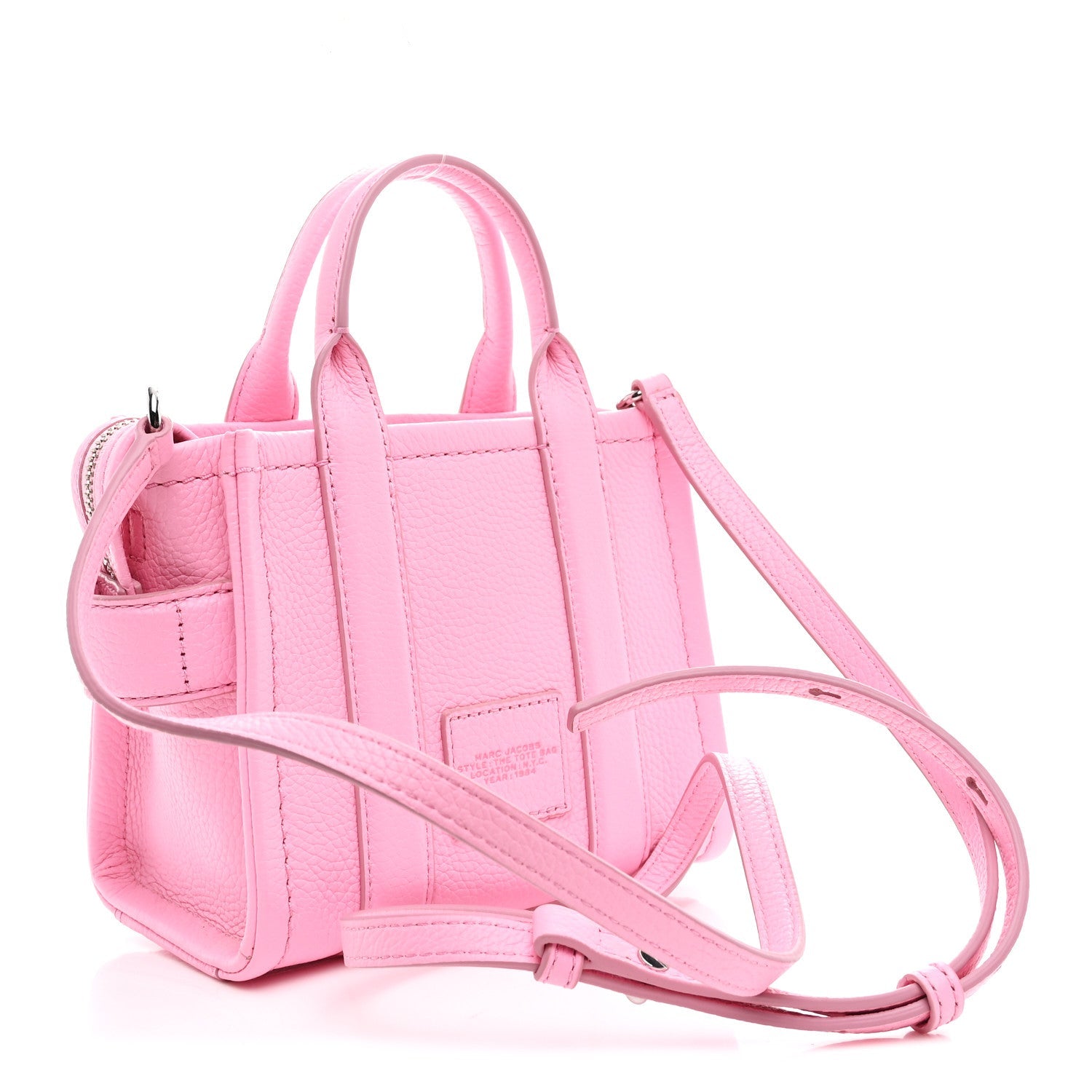 Grained Calfskin Micro The Tote Bag Fluro Candy
