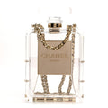 Transluscent Plexiglass Perfume Bottle Clutch