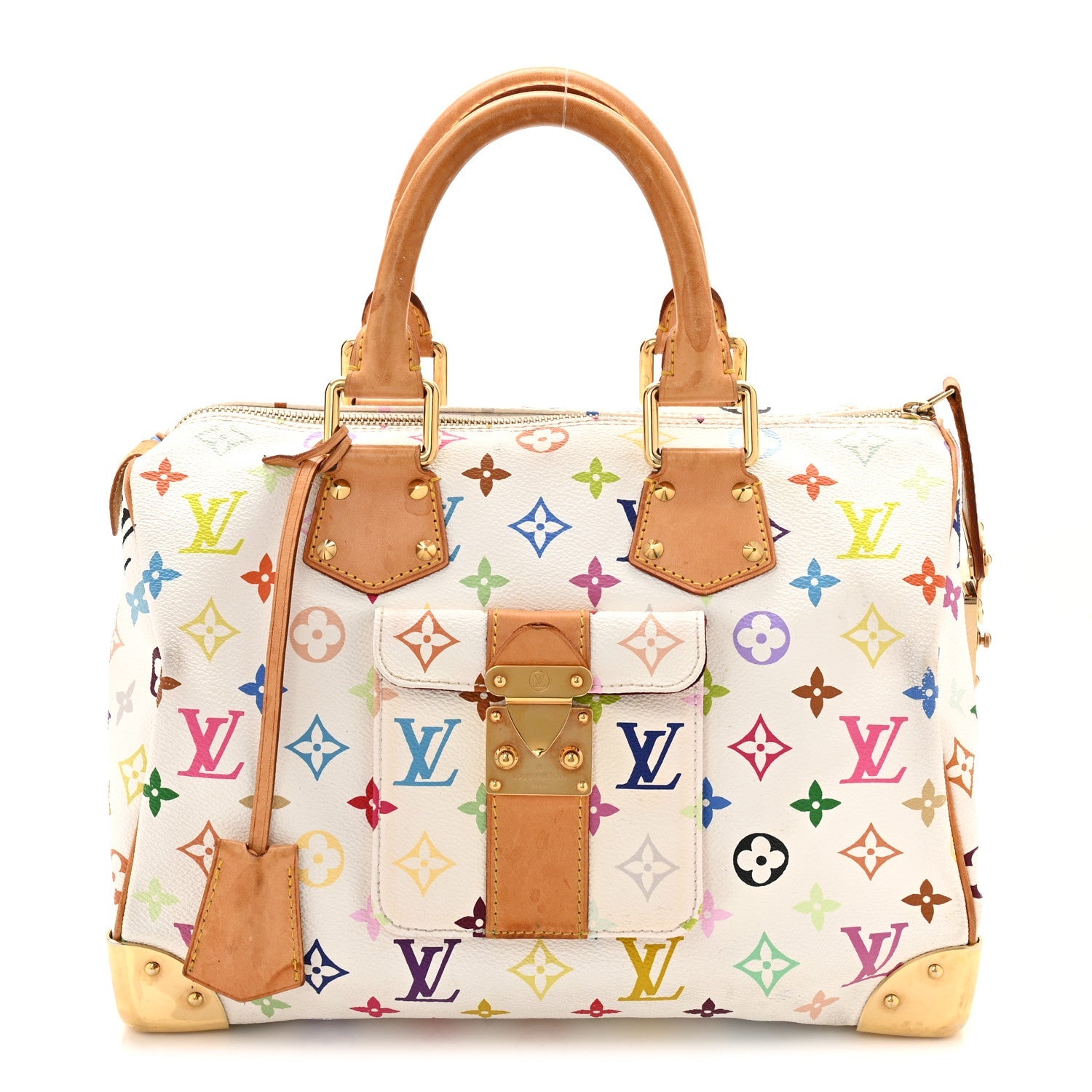 Monogram Multicolor Speedy 30 White