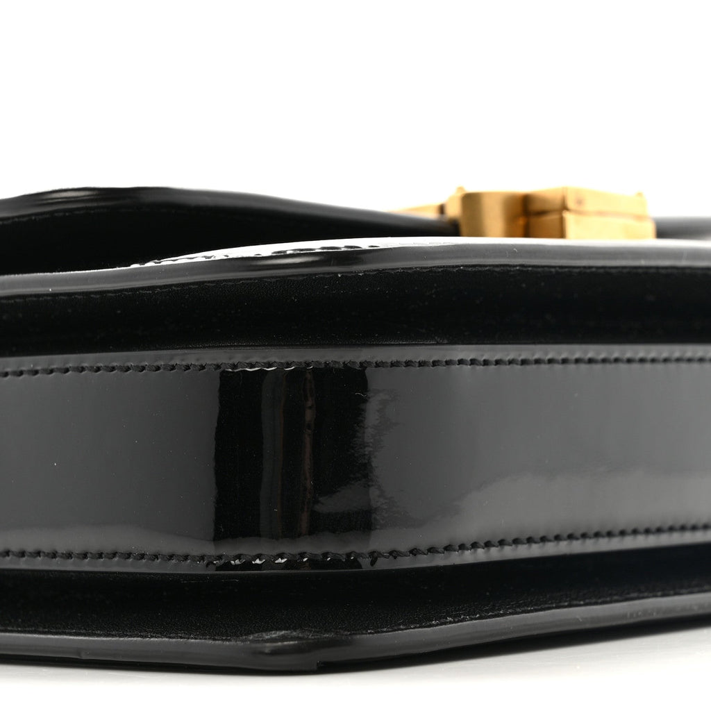 Vernice Diamond Small Solferino Satchel Black