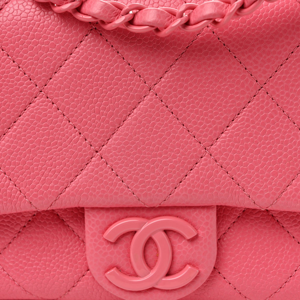 Caviar Quilted Mini Incognito Square Flap Pink
