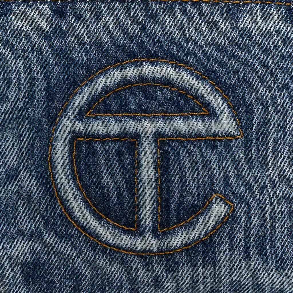 Denim Small Shopping Bag Blue
