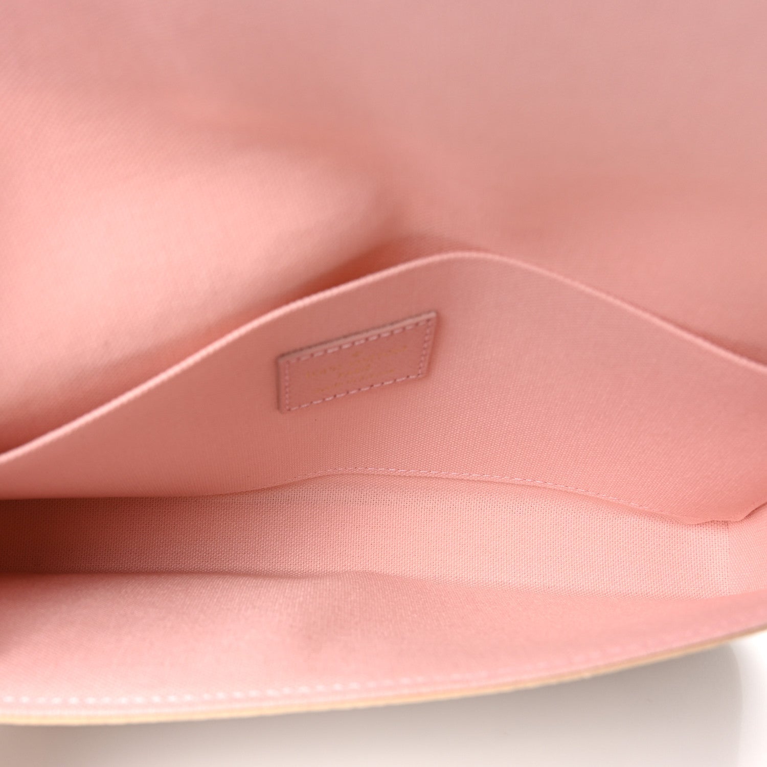 Damier Azur Pochette Felicie Chain Wallet Rose Ballerine