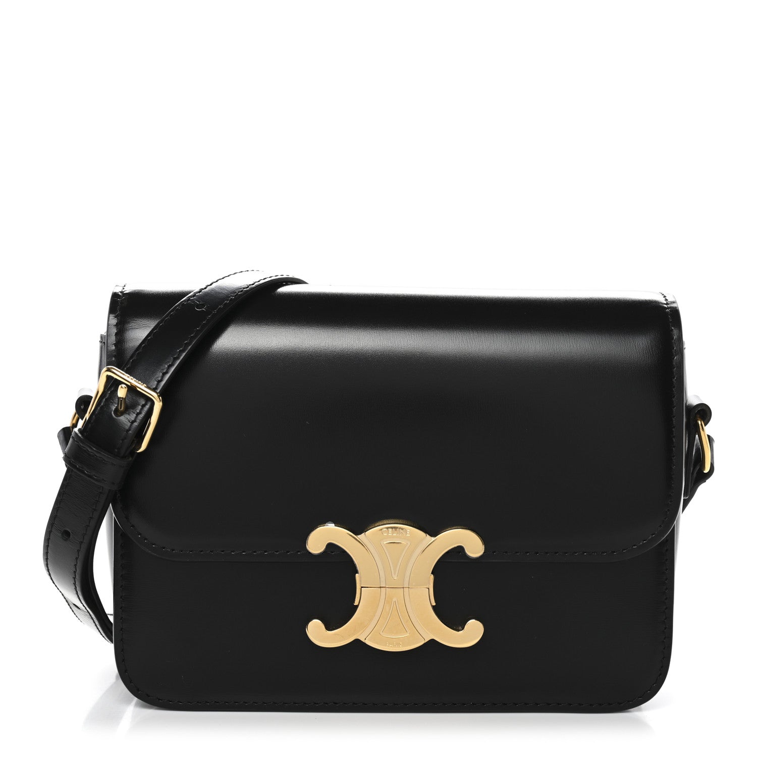Shiny Calfskin Teen Triomphe Black