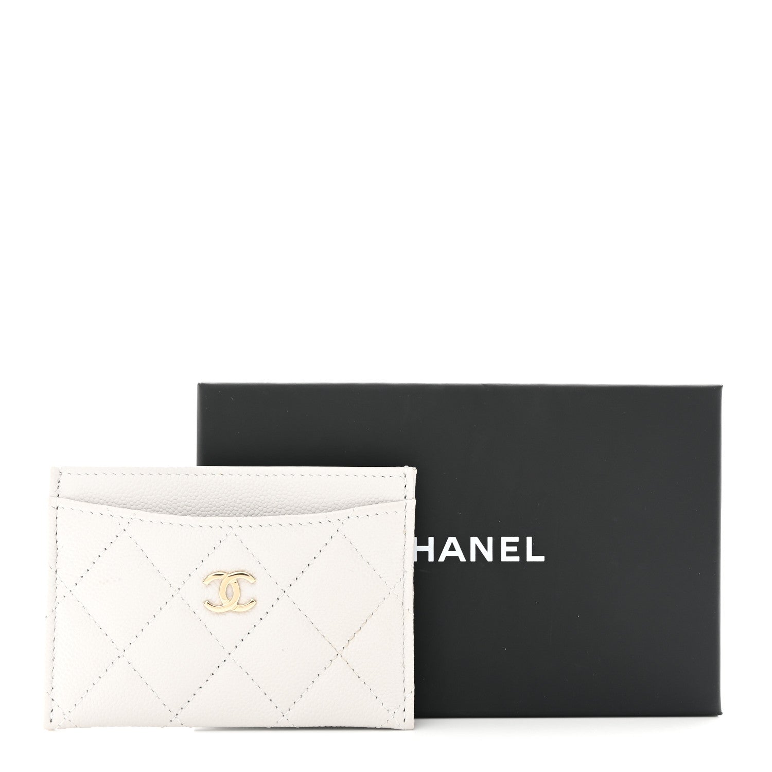 Caviar Quilted  Holder Grey