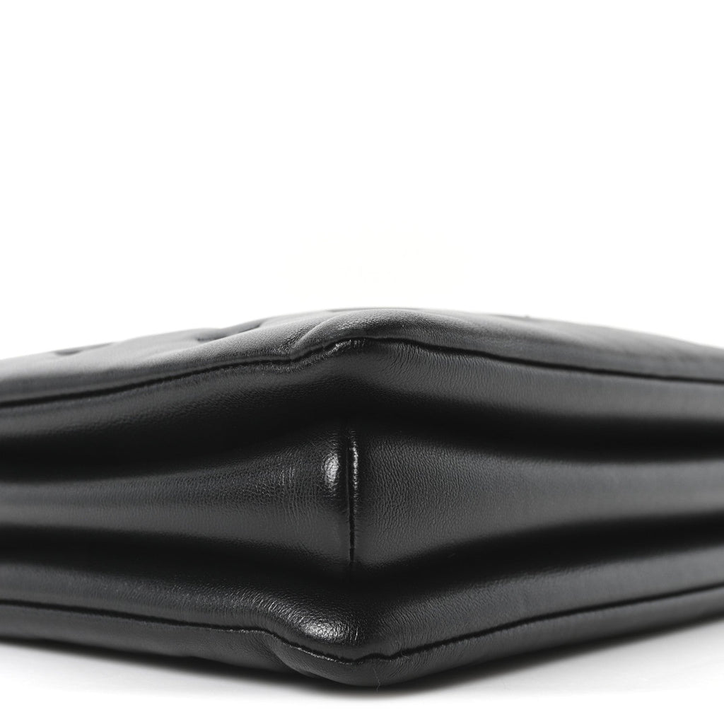 Lambskin Embossed Monogram Coussin PM Black