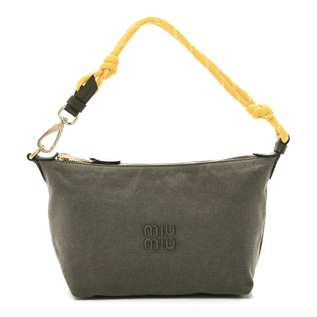 Canvas Gabardine Pouch Green