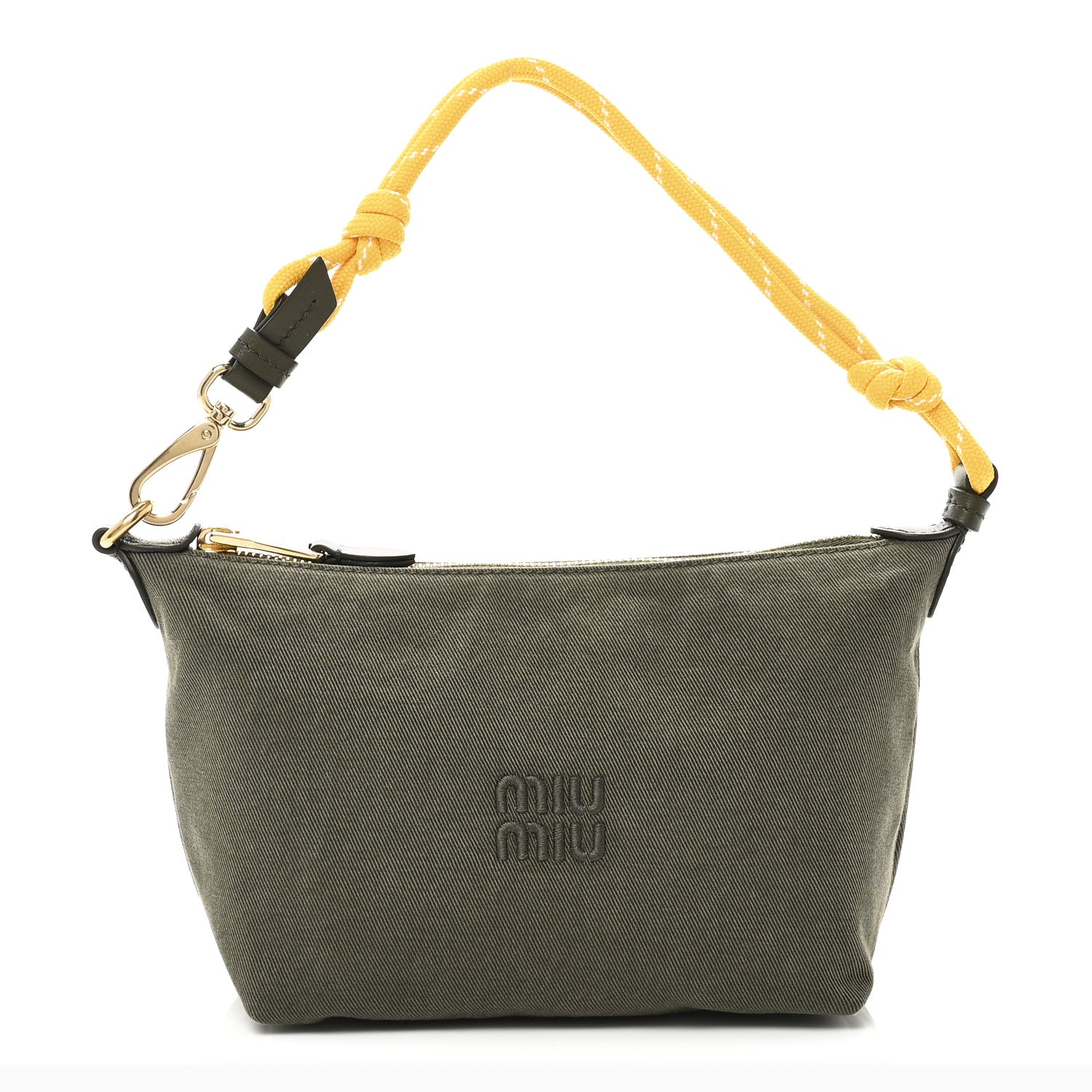 Canvas Gabardine Pouch Green