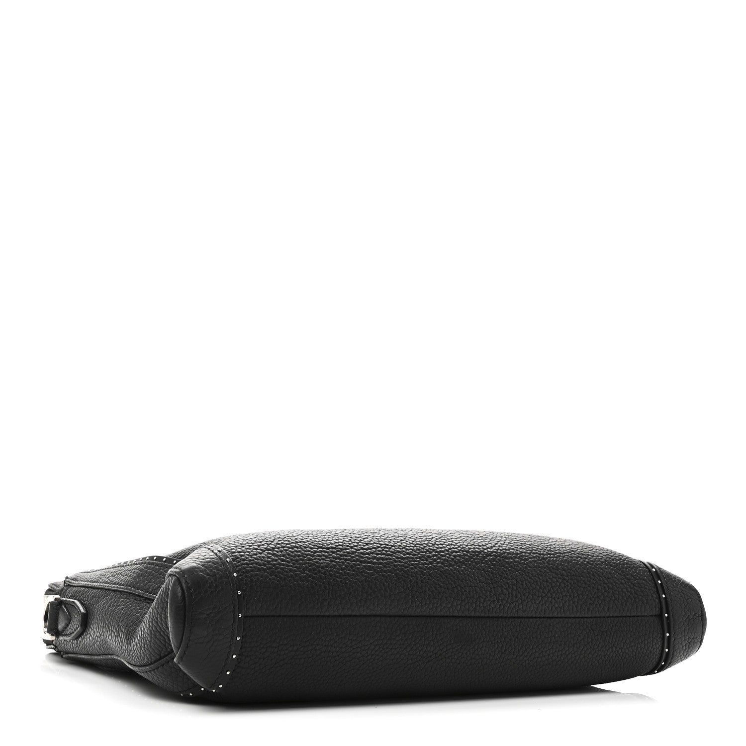 Calfskin Studded Firenze Briefcase Black