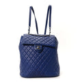 Calfskin Quilted Large Urban Spirit Backpack Navy