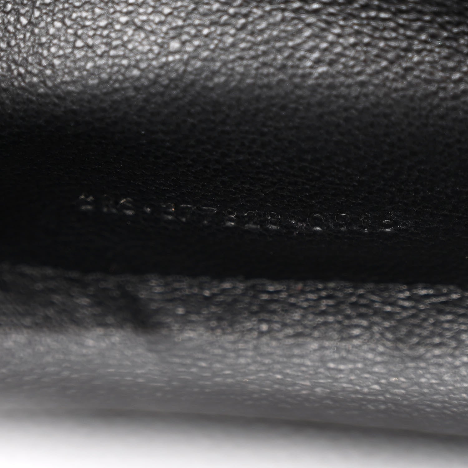Grain De Poudre Matelasse Chevron Monogram Chain Wallet Black