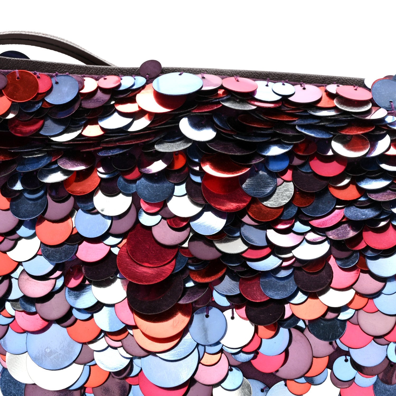 Maxi Sequin Embroidery Callie Bag Raspberry Mix