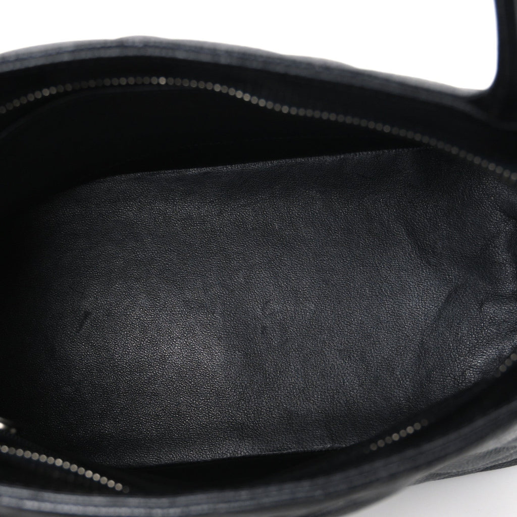 Caviar Quilted Medallion Tote Black