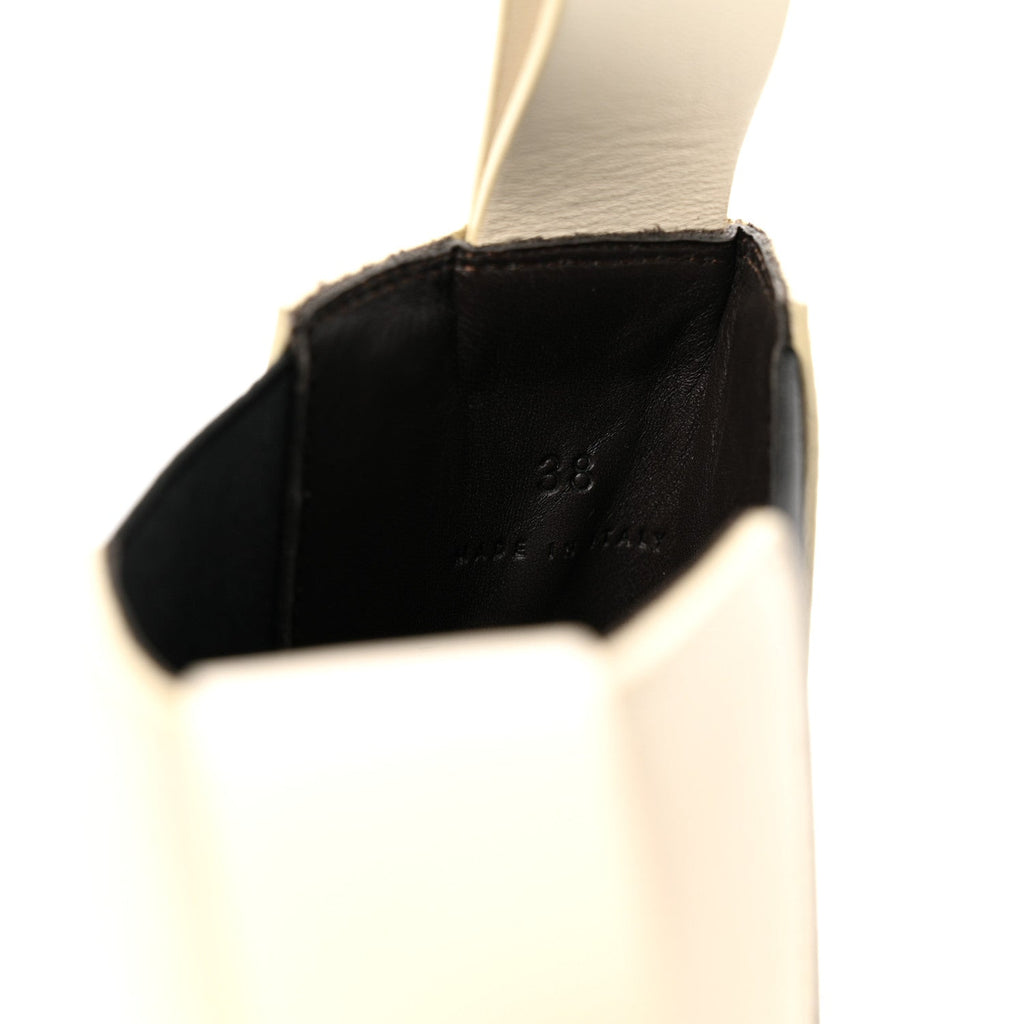 Calfskin The Tire Chelsea Boots 38 Sea Salt Black