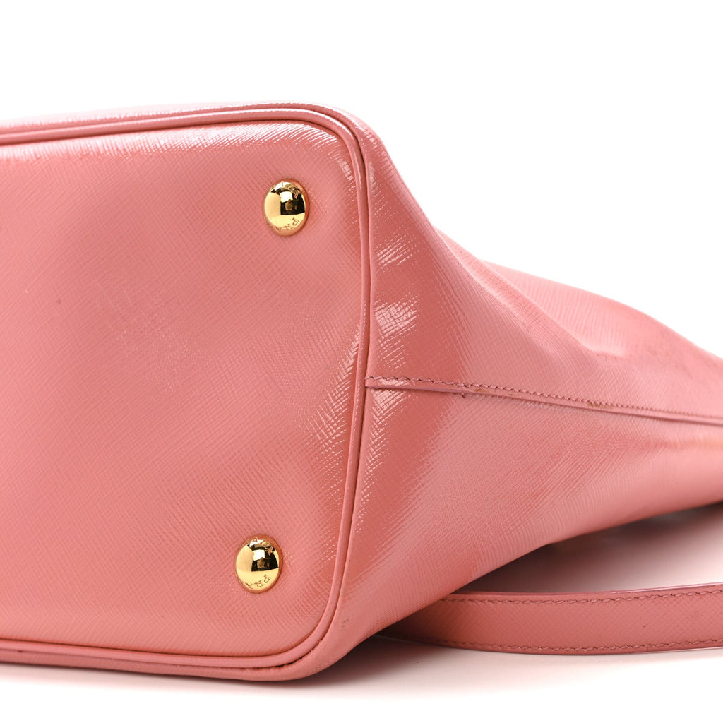 Saffiano Vernice Galleria Shopping Tote Begonia
