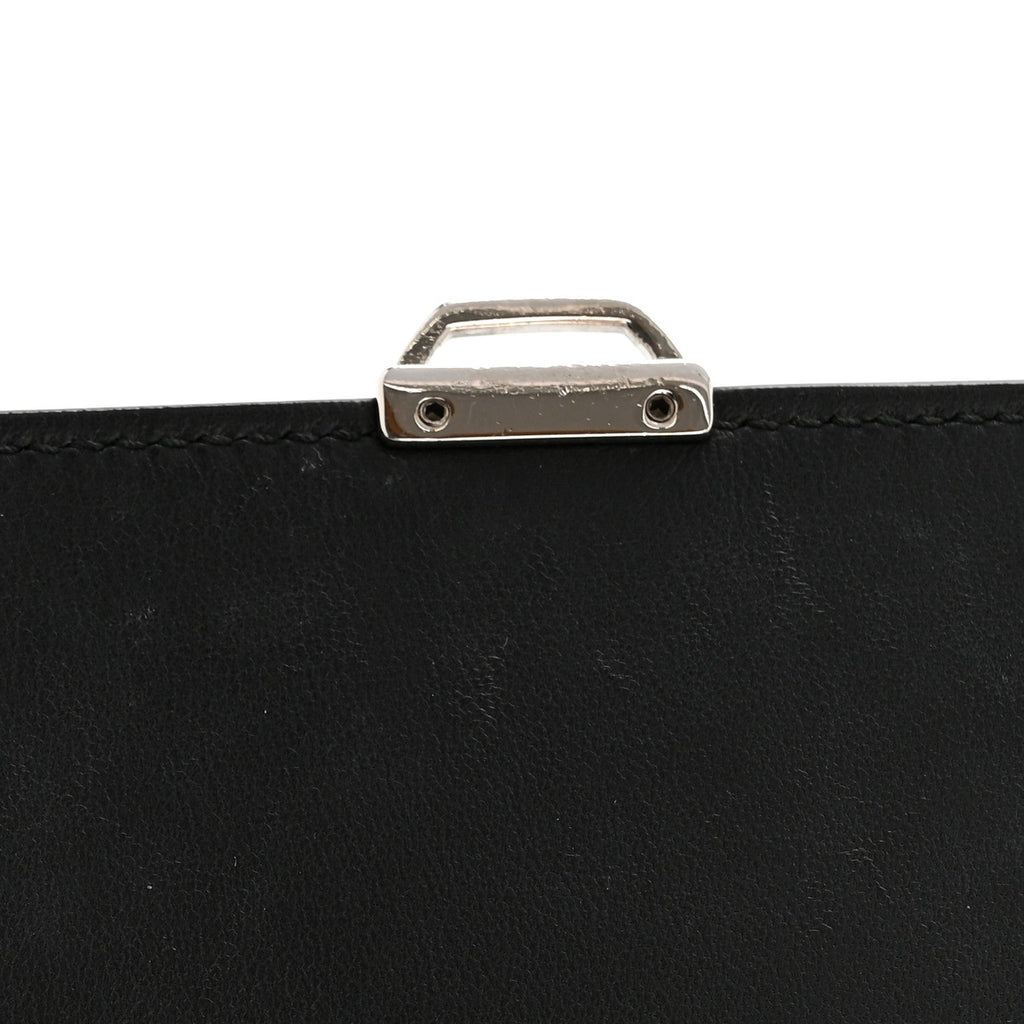 Calfskin Skull Envelope Clutch Blue