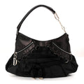 Satin Ballet Evening Bag Black