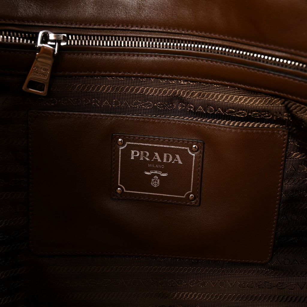 Soft Calf Shopping Tote Palissandro