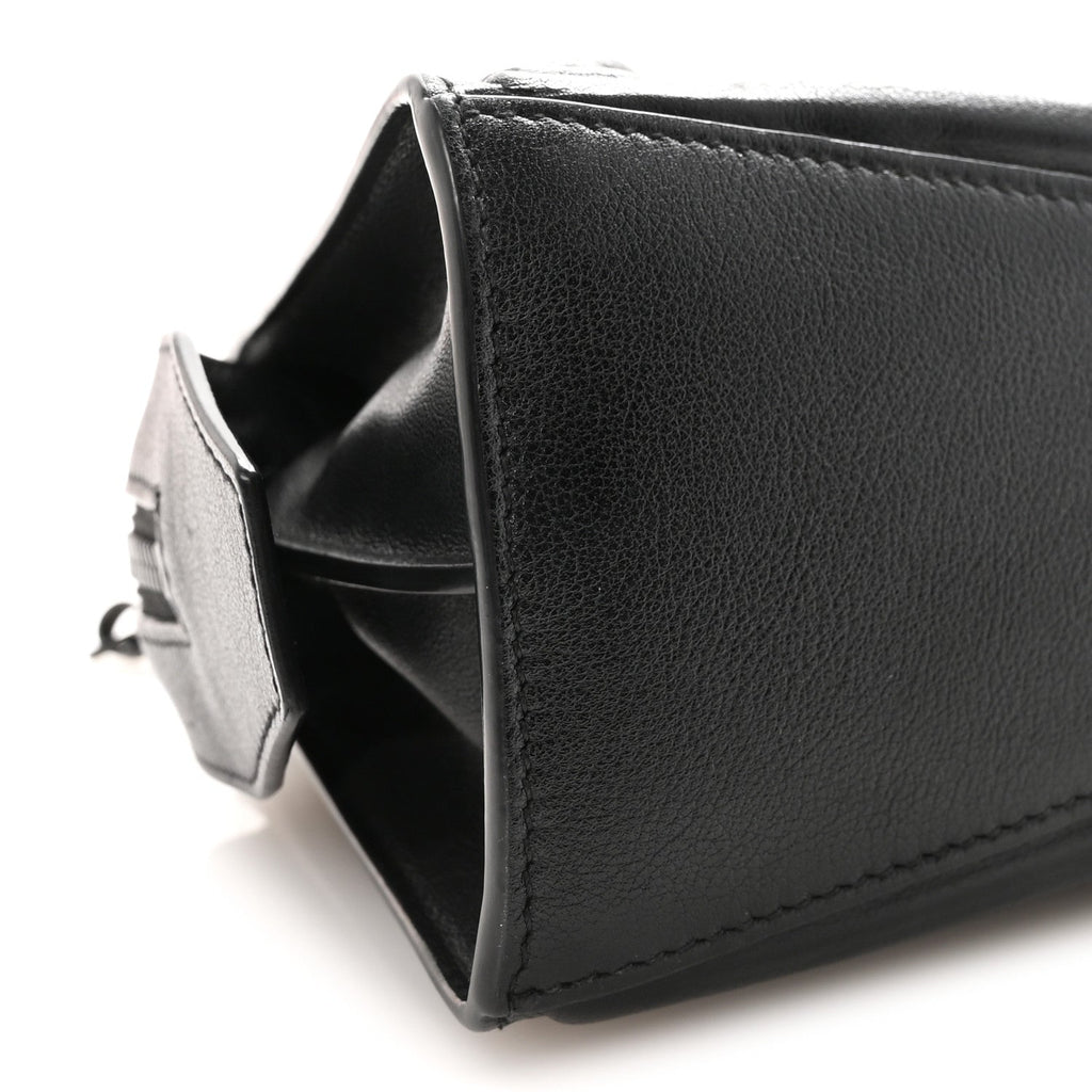 Cake Calfskin Tonal Hardware Mini Neo Classic City Black