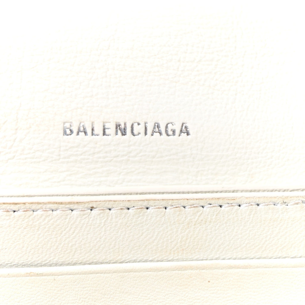 Crushed Calfskin Quilted XS Crush Chain Bag  Optic White