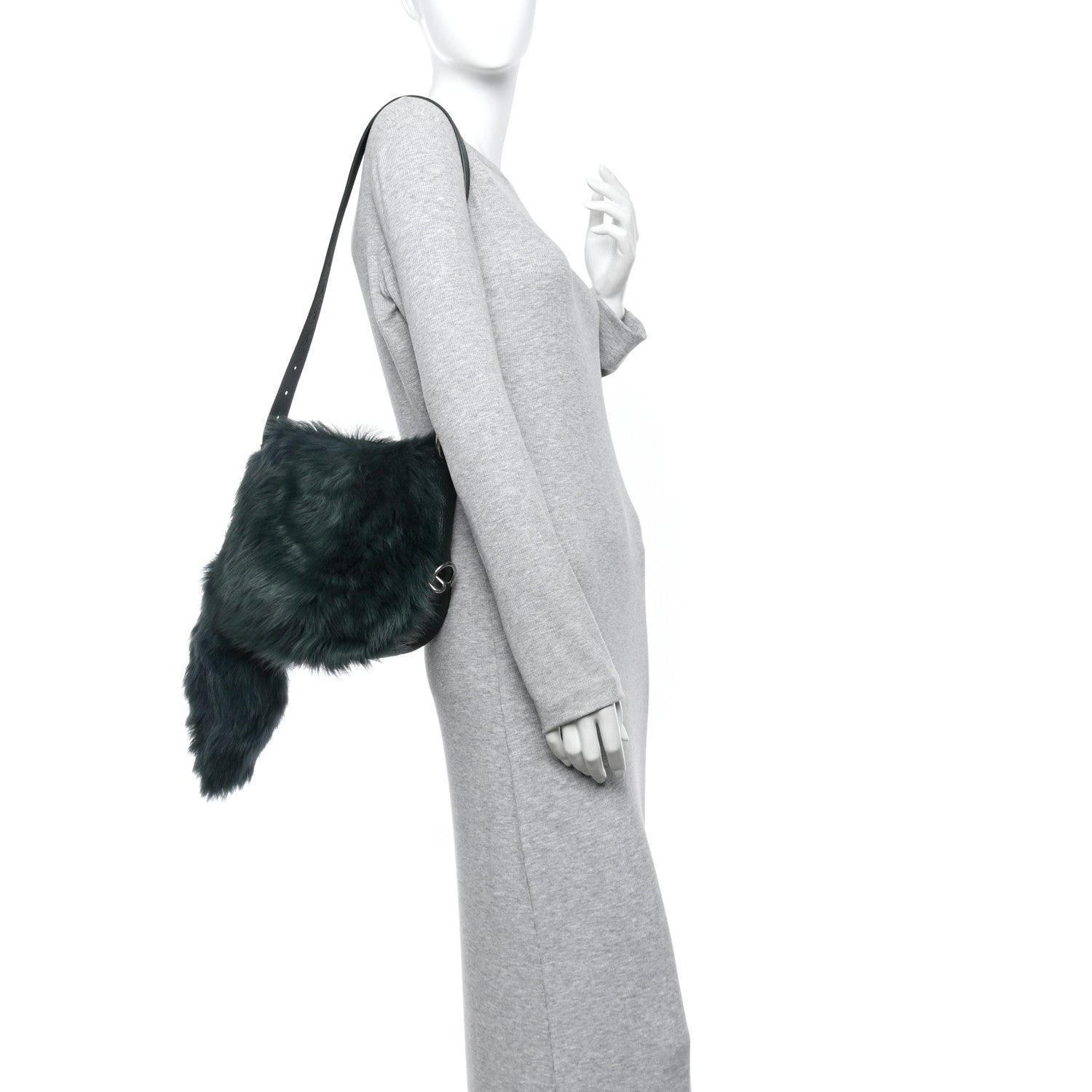 Shearling Small Knight Crossbody Bag Vine