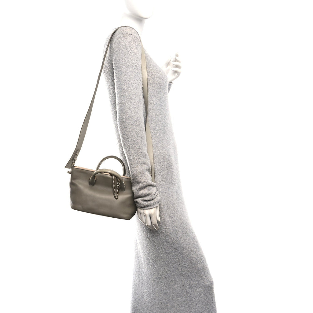 Smooth Calfskin Mini Baylee Tote Cashmere Grey