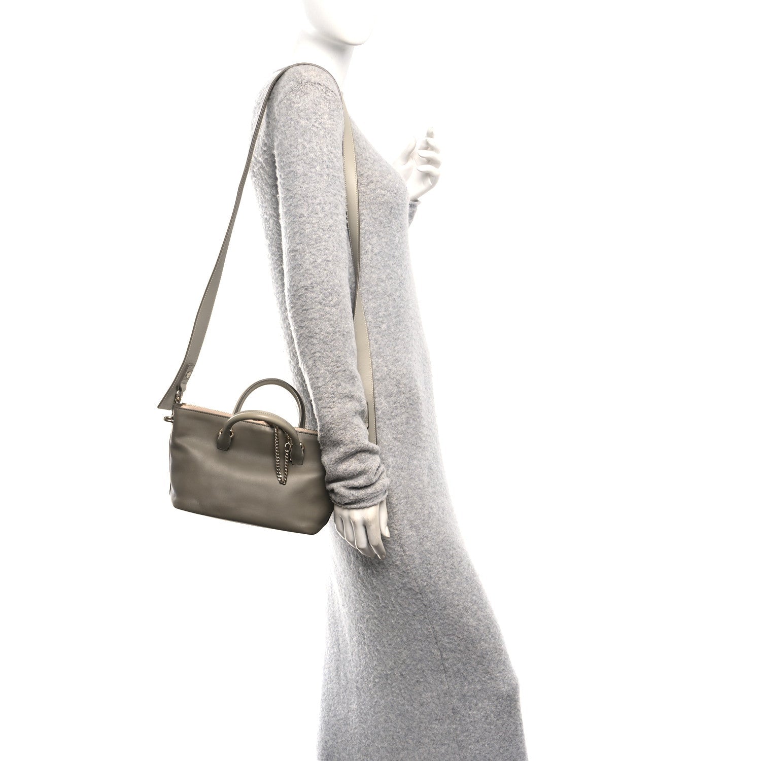 Smooth Calfskin Mini Baylee Tote Cashmere Grey