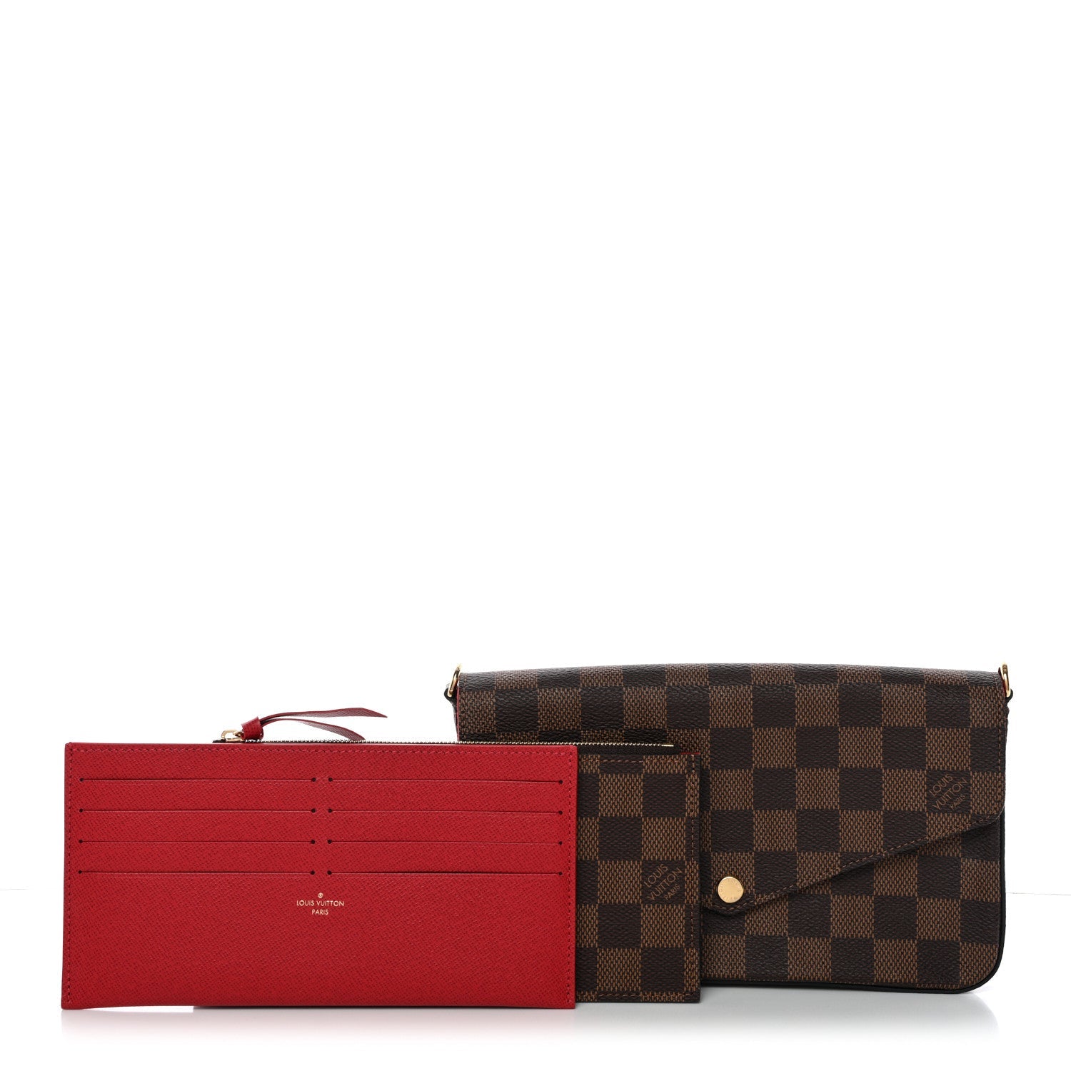 Damier Ebene Pochette Felicie Chain Wallet