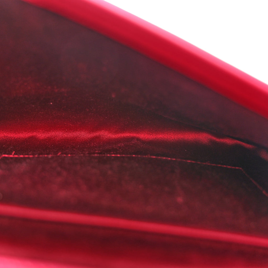 Calfskin Classic Y Ligne Clutch Fuchsia