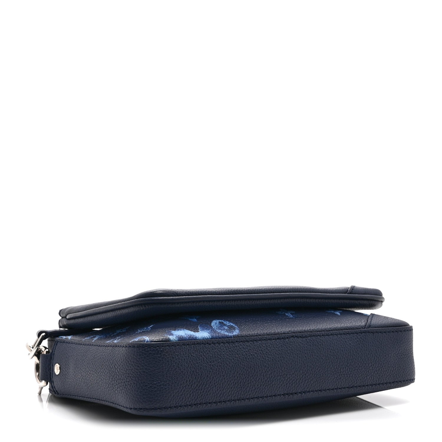 Monogram Ink Watercolor Trio Messenger Bag Blue