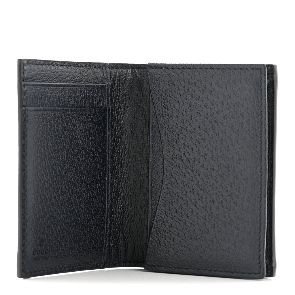 GG Supreme Monogram Textured Dollar Calfskin Web Ophidia  Case Beige Blue