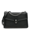 Quilted Nappa Smooth Calfskin Serpenti Forever Diamond Blast Shoulder Bag Black