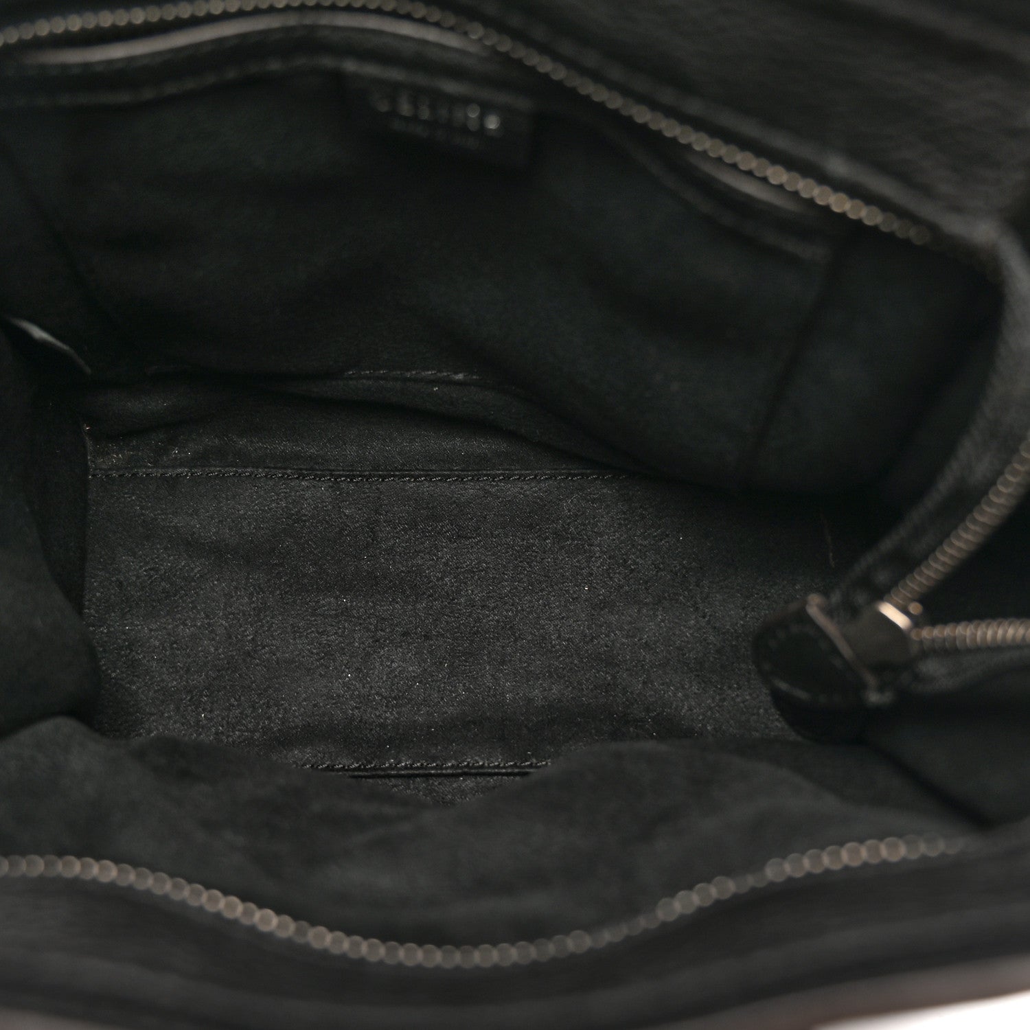 Drummed Calfskin Nano Luggage Black