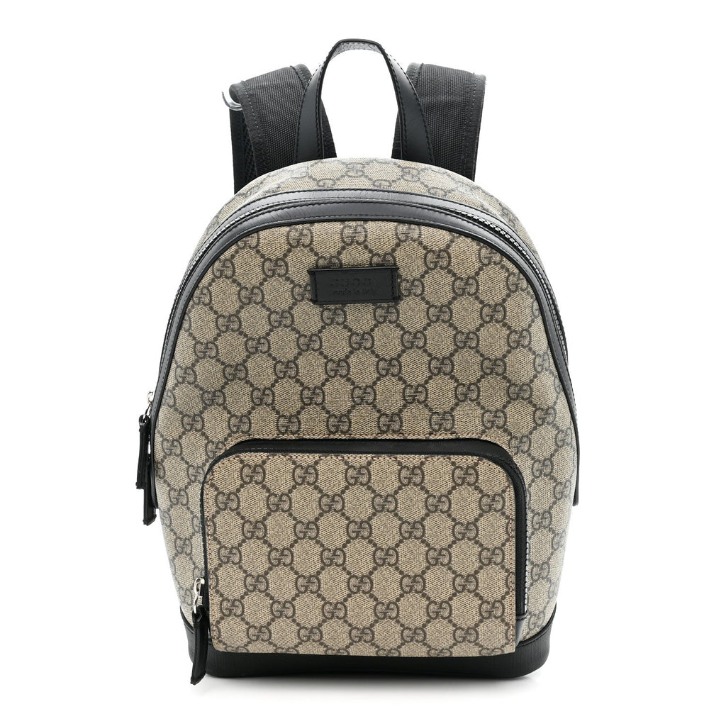 GG Supreme Monogram Small Eden Day Backpack Black