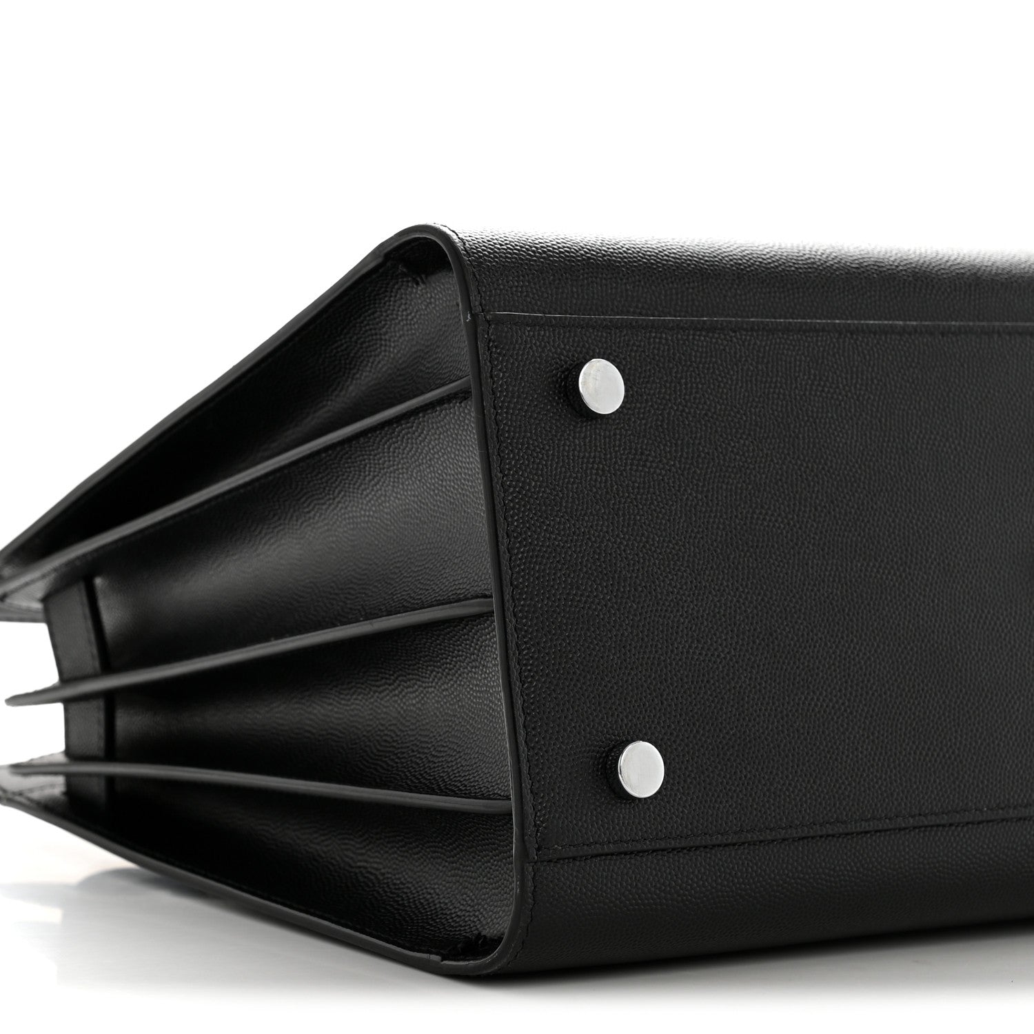 Grained Calfskin Small Sac De Jour Black