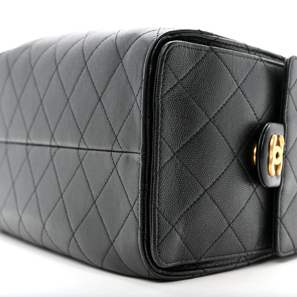 Caviar Quilted Small Chanel 25 Handbag Black
