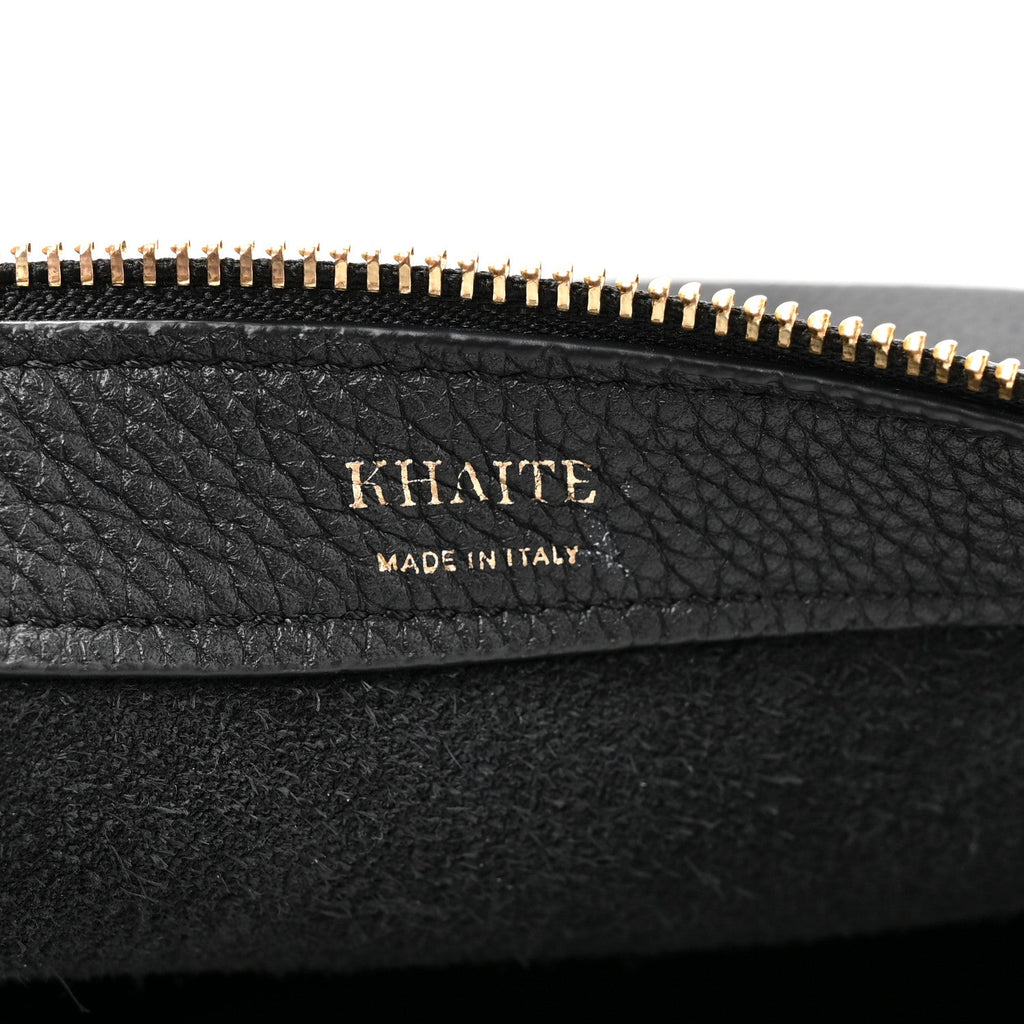 Pebbled Calfskin Augustina Hobo Black