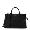 Grained Calfskin Medium Rive Gauche Cabas Black
