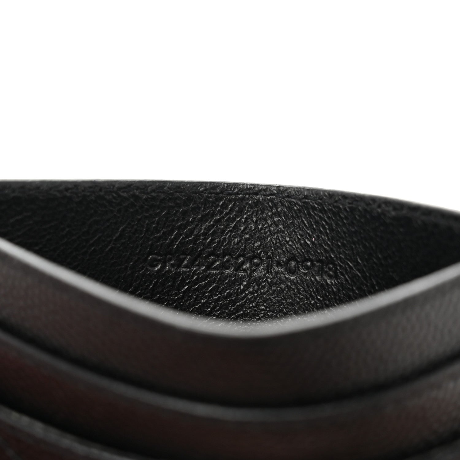 Grain De Poudre Matelasse Chevron Monogram Credit  Case Black