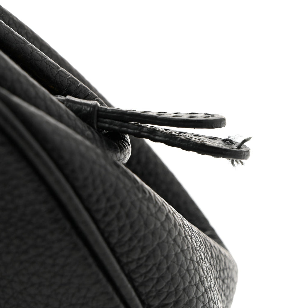 Calfskin Small Gancini Crossbody Black